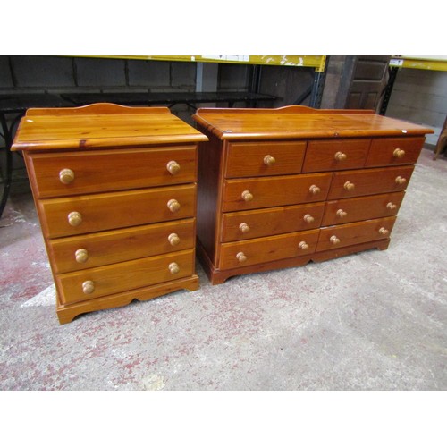 1498 - Cotswold Collection - two door wardrobe, chest of drawers, multi drawer chest