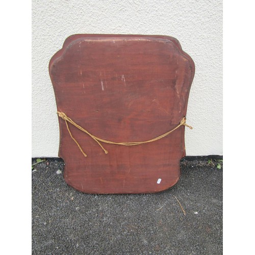 1500 - An antique oak low floorstanding corner cupboard enclosed by an arched fielded panelled door, raised... 