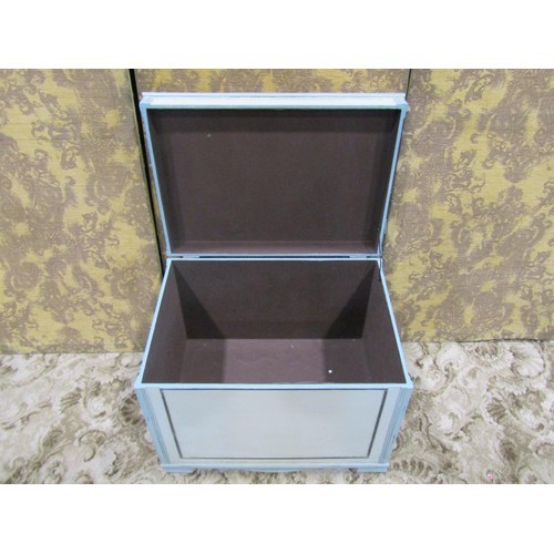 1159 - A painted blanket box, 50cm high x 67cm x 48cm