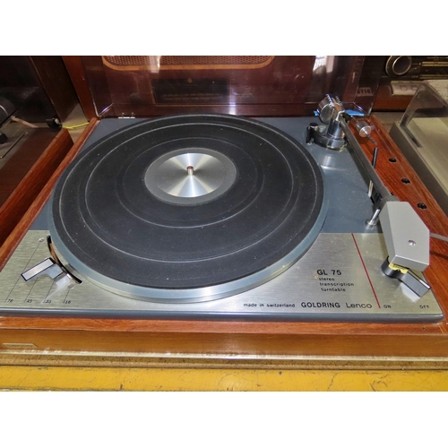 1114 - Goldring Lenco GL75 stereo transcription turntable