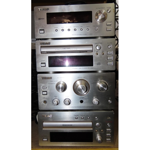 1119 - Teac 300 series hi-fi separates comprising a AM-FM stereo tuner T-H300, a compact disc player PD-H30... 