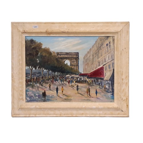 1694 - 20th Century School - 'Arc de Triomphe', oil on canvas board, unsigned, 30 x 40 cm, framed