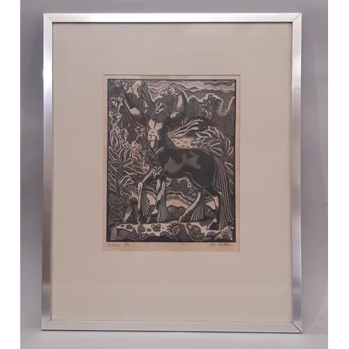 1701 - John Austen (1886-1948) - 'Centaur', limited edition wood block print, signed, titled and numbered 2... 