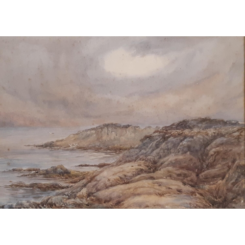 1702 - Thomas Groves (fl. 1881 - 1889) - Rocky Coastal Scene, watercolour, signed lower right, 26 x 37 cm, ... 