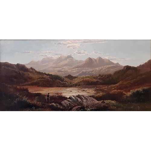 1719 - Charles Leslie (1835-1890) - 'Morning, The Tyndrum Valley, Argylshire' (1883), signed and dated lowe... 