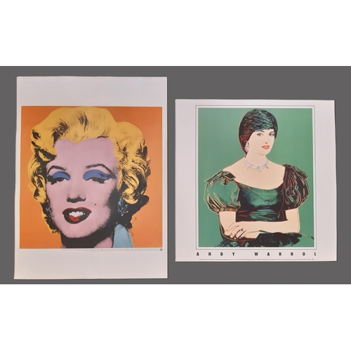 1726 - Two Andy Warhol posters: 'Orange Marilyn (1964)' The Estate of Marilyn Monroe, 1998, 60 x 80 cm; 'Pr... 