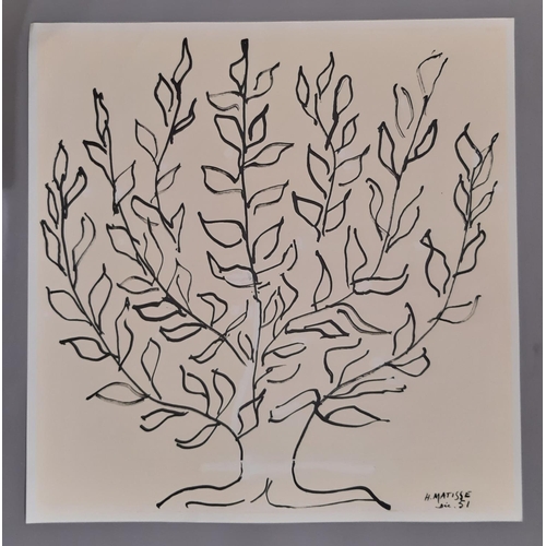 1730 - Henri Matisse poster: 'Le Buisson (The Bush)', Celebration D'Art Exhibition poster, 2016, 70 x 70 cm... 