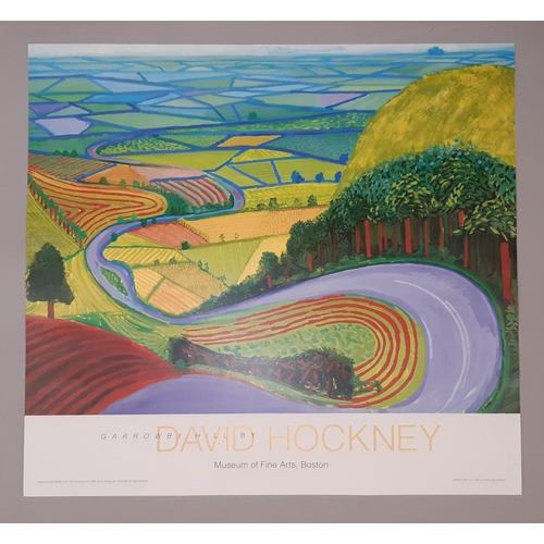 1731 - David Hockney poster: 'Garrowby Road' (1998), Museum of Fine Arts, Boston, 61 x 63.5 cm, unframed (p... 