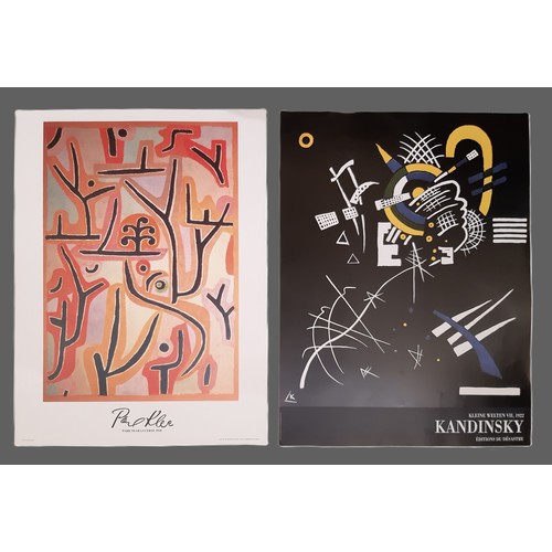 1736 - Two posters: Paul Klee - 'Park Near Lucerne 1938' published by Enormous Art, 1993; Wassily Kandinsky... 