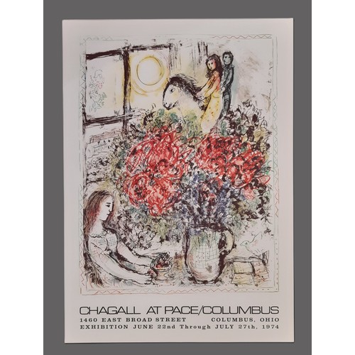 1740 - Four Marc Chagall posters: 'Die Zauberflöte, Mozart, Metropolitan Opera' Mourlot; Chagall at Pace/Co... 