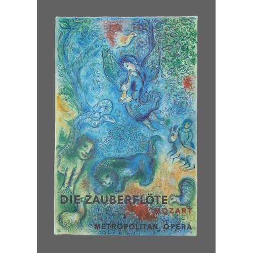 1740 - Four Marc Chagall posters: 'Die Zauberflöte, Mozart, Metropolitan Opera' Mourlot; Chagall at Pace/Co... 