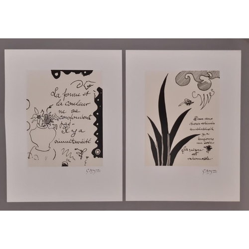 1750 - Two Georges Braque posters: 'La Forme' and 'Dans Deux Choses' both published by Maeght, Paris and Pr... 