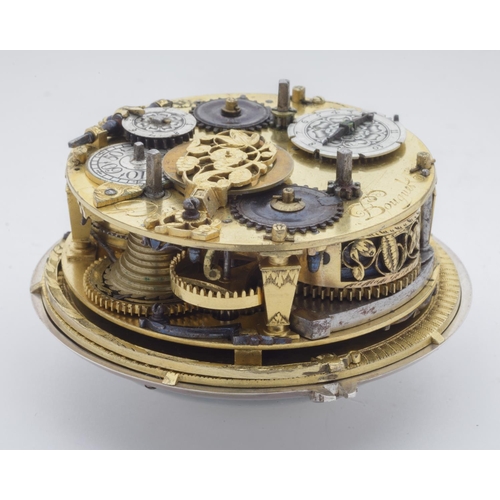 333 - David Bouquet, London
A rare silver clock-watch with alarm
Circa 1660-1665.
 
The 8cm diameter gilt-... 