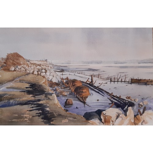 1753 - Harold Wilfred Sayer RWA, RE (1913-1993) - 'Tide Near Lydney', watercolour, signed below, with title... 