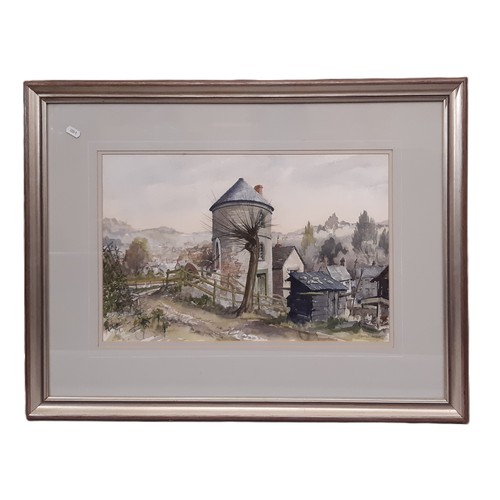 1754 - Harold Wilfred Sayer RWA, RE (1913-1993) - 'The Round House, Chalford', watercolour, signed below, w... 