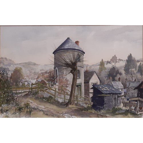 1754 - Harold Wilfred Sayer RWA, RE (1913-1993) - 'The Round House, Chalford', watercolour, signed below, w... 