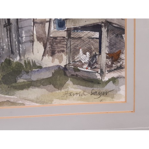 1754 - Harold Wilfred Sayer RWA, RE (1913-1993) - 'The Round House, Chalford', watercolour, signed below, w... 