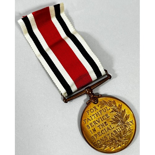 305 - Special Constabulary Faithful Service medal named Leslie Storey - 252, Hull with original box.