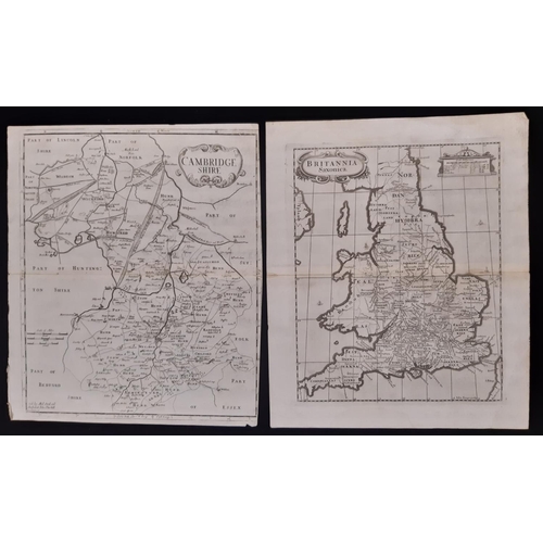 1769 - A folder of seven engraved county maps mostly by Robert Morden, to include: 'Suffork', 'Hertfordshir... 