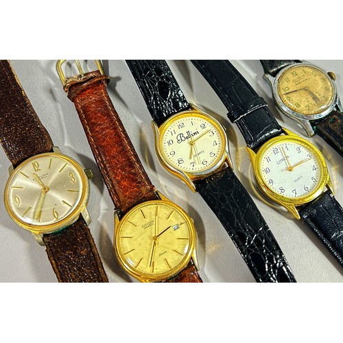 330 - A mixed collection, various vintage quartz wristwatches, designer examples to include Marc Jacobs, t... 