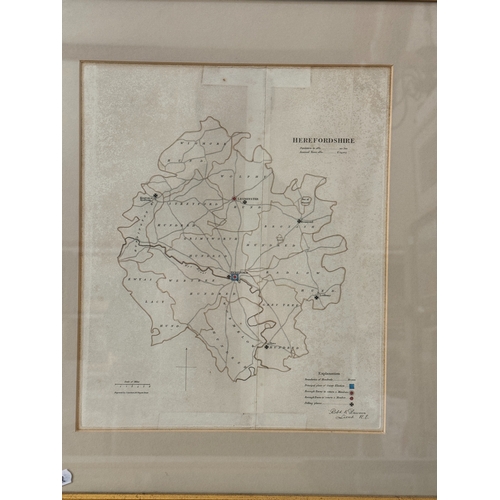 1771 - Six engraved maps of English and Welsh counties, to include: 'Surry' by John Cary, 1793; two small m... 