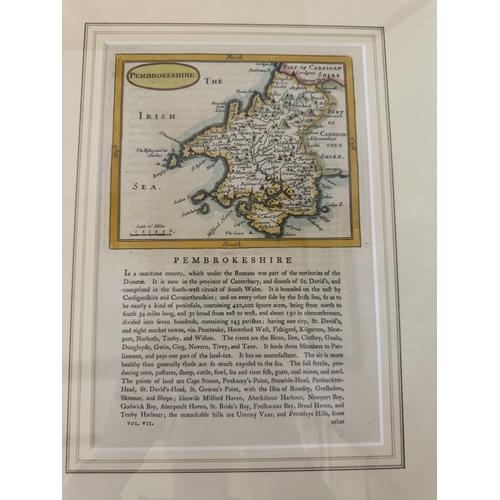 1771 - Six engraved maps of English and Welsh counties, to include: 'Surry' by John Cary, 1793; two small m... 