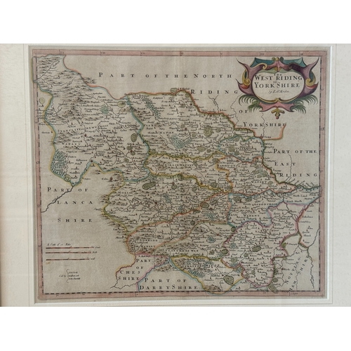 1772 - Robert Morden (c.1650-1703) - Three engraved maps of Yorkshire to include: 'The West Riding of Yorks... 