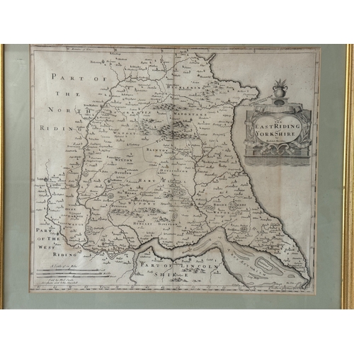 1772 - Robert Morden (c.1650-1703) - Three engraved maps of Yorkshire to include: 'The West Riding of Yorks... 