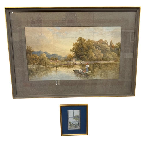 1813 - Two watercolours, to include: Attributed to John Collingwood/Callington Moore (1829-1880) - 'Llanfai... 