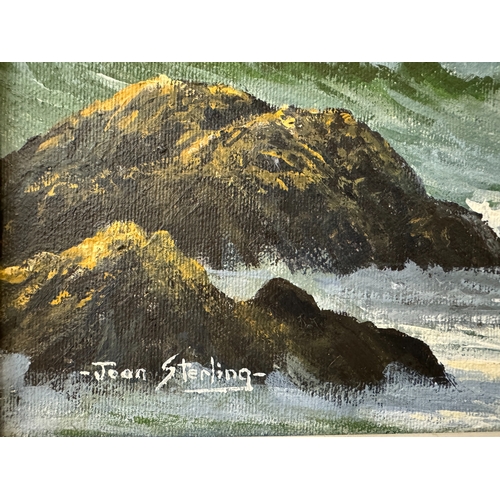 1836 - Joan Sterling - 'Pentire Head, Polzeath', acrylic on canvas, signed below with East Cornwall Society... 