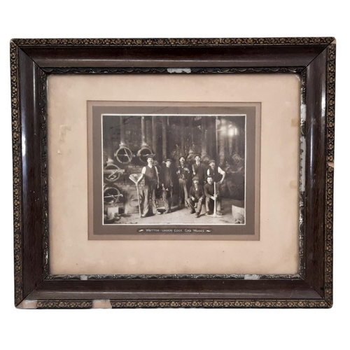 1867 - (Local interest) A 19th century photograph of workers of the Wotton-Under-Edge gas works, frame dime... 