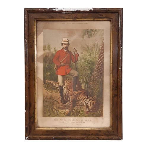 1871 - The Royal Sportsman in India - 'H.R.H. The Prince of Wales', a chromolithograph by Leighton Bros. fo... 