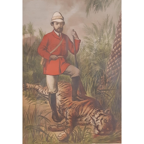 1871 - The Royal Sportsman in India - 'H.R.H. The Prince of Wales', a chromolithograph by Leighton Bros. fo... 