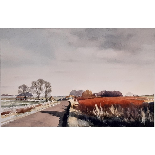 1759 - Harold Wilfred Sayer RWA, RE (1913-1993) - 'Early Morning on the Cotswolds', watercolour, signed bel... 