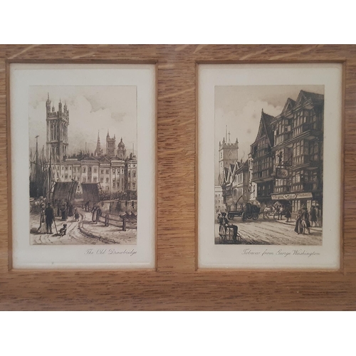 1837 - Two large frames containing 19th century engravings, to include: James Dobie After Tom Lloyd - 'When... 