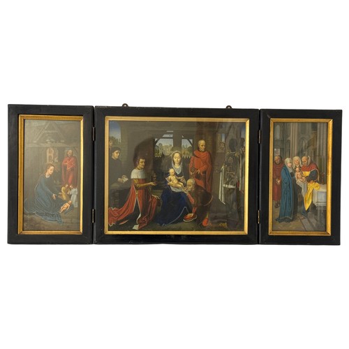 1863 - After Hans Memling (c. 1430-1494) The 'Jan Floreins Altarpiece' or 'Triptych of Jan Floreins', consi... 