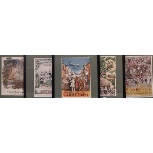 1897 - A set of sixteen music covers, with one other - chromolithographic prints by different designers inc... 