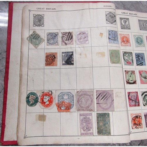 628 - The Strand stamp album, Great Britain and worldwide stamps to include British pre-perforation to inc... 