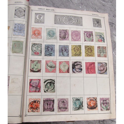 628 - The Strand stamp album, Great Britain and worldwide stamps to include British pre-perforation to inc... 