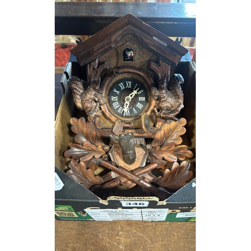 346 - A 20th century Bavarian cuckoo wall clock.