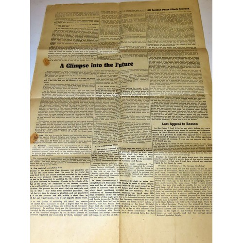 594 - A Last Appeal to Reason by Adolf Hitler (Speech before the Reichstag 19th July 1940) printed in broa... 