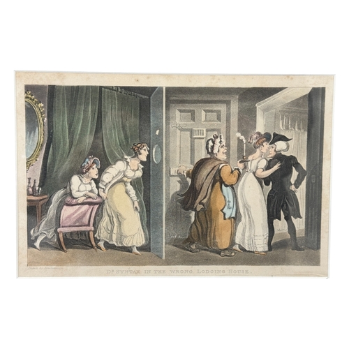 17 - Thomas Rowlandson, 1756-1827, two Georgian coloured engravings, 