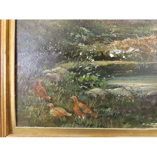 70 - BRITISH SCHOOL, 19th century, Moorland scene, oil on board, 47.5cm x 35cm