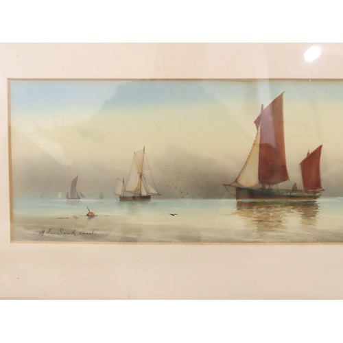 153 - Garman Morris (British, act. 1900-1930) - Four watercolours of sailboats, initialled and titled belo... 