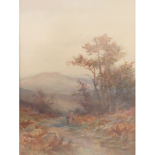 180 - Rubens Southey (1881 - 1933) - Two highland scenes, watercolour, signed below, 36 x 53 cm, one with ... 