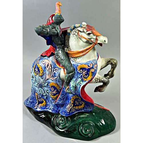 65 - A ceramic figure of Sir Lancelot on horseback 'The Broken Lance' by Royal Doulton