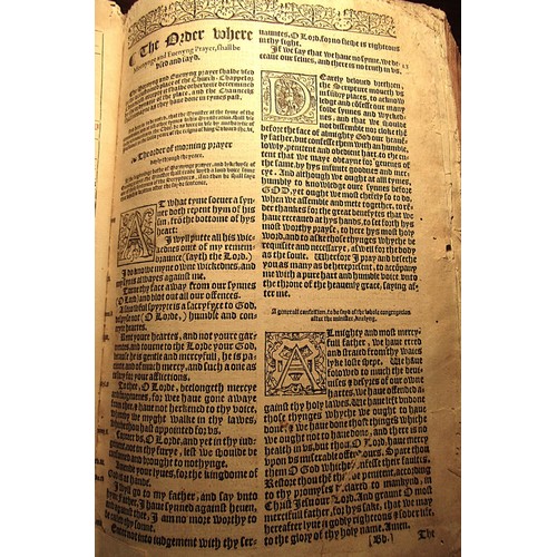 745 - Elizabethan Bible in English 1566 (The Great Bible), The Bible in Englyshe of the largest and greate... 