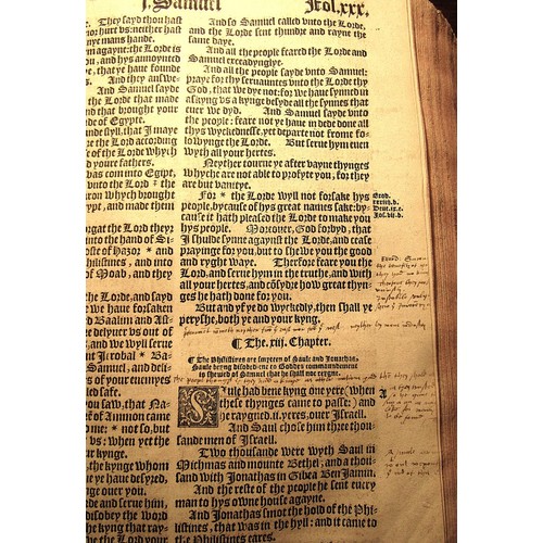 745 - Elizabethan Bible in English 1566 (The Great Bible), The Bible in Englyshe of the largest and greate... 