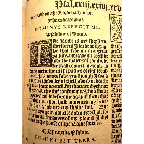 745 - Elizabethan Bible in English 1566 (The Great Bible), The Bible in Englyshe of the largest and greate... 