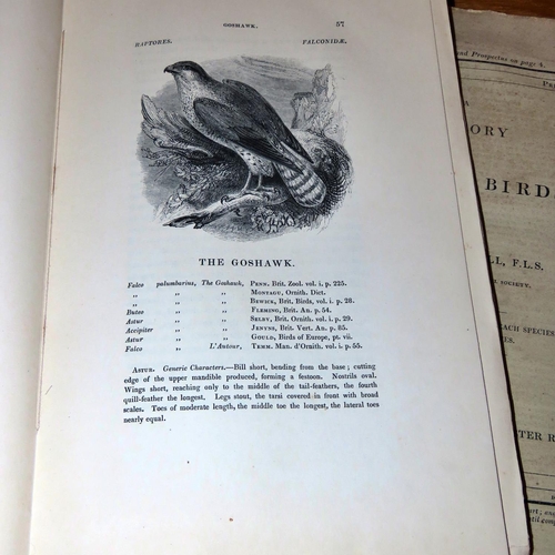 715 - Yarrell's History of British Birds (July 1837 - June 1843) in bi-monthly magazine format (37 edition... 